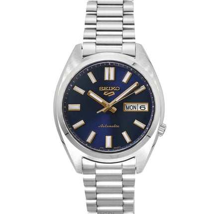 Seiko 5 Sports SNXS ruostumattomasta teräksestä valmistettu sininen kellotaulu automaattinen SRPL55K1 100M miesten kello