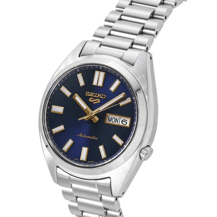 Seiko 5 Sports SNXS ruostumattomasta teräksestä valmistettu sininen kellotaulu automaattinen SRPL55K1 100M miesten kello
