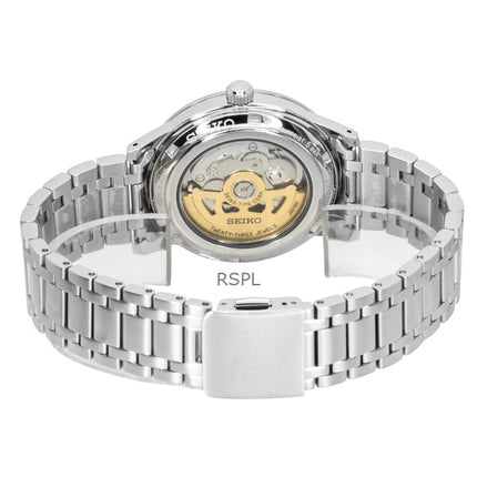 Seiko Presage Style 60's ruostumattomasta teräksestä valmistettu vaaleanvioletti kellotaulu automaattinen SRPL73J1 miesten kello