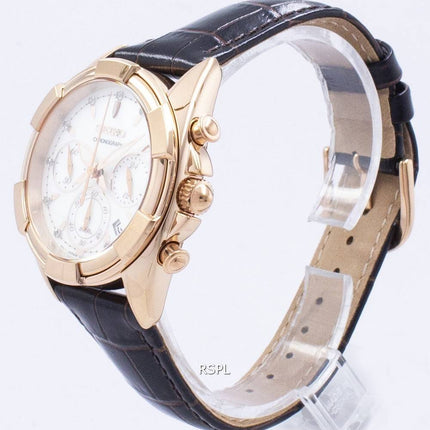 Seiko Chronograph kvartsi Diamond aksentti SRW784 SRW784P1 SRW784P naisten Kello