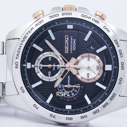 Seiko urheilu Chronograph nopeusmittarin Quartz SSB281 SSB281P1 SSB281P Miesten Kello