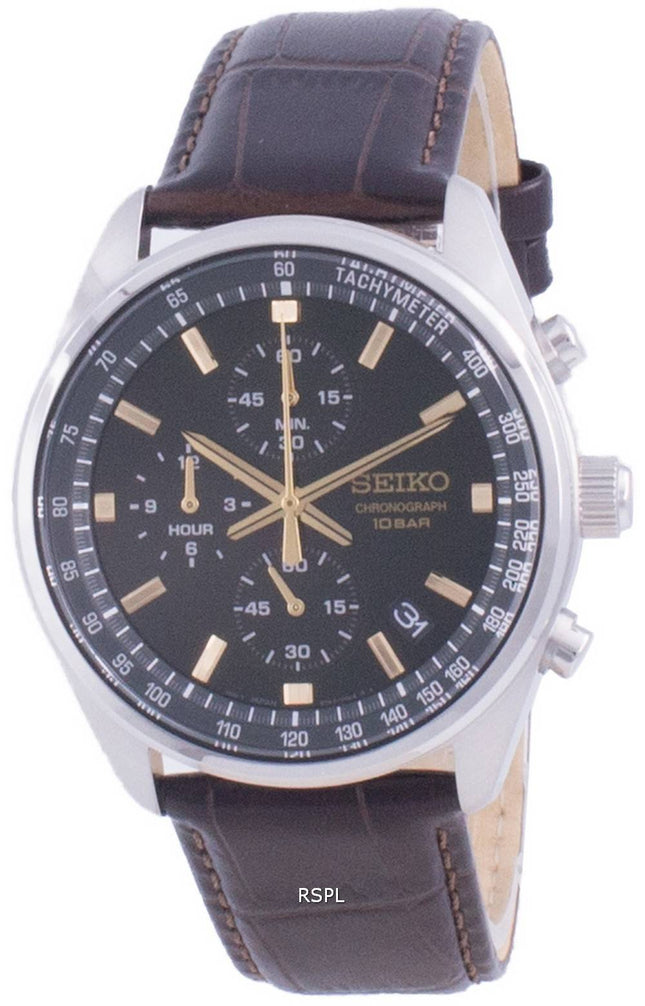 Kunnostettu Seiko Chronograph Quartz SSB385 SSB385P1 SSB385P 100M miesten kello