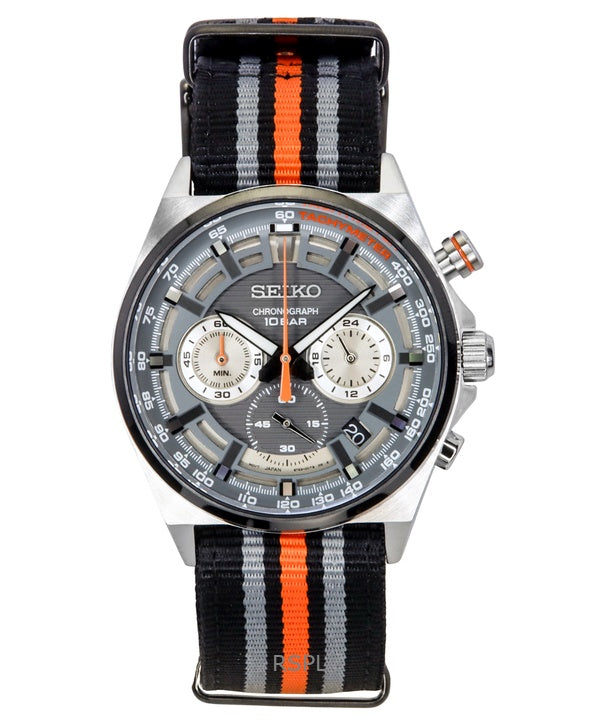 Seiko Neo Sports Chronograph Harmaa kellotaulu kvartsi SSB403 SSB403P1 SSB403P 100M miesten kello