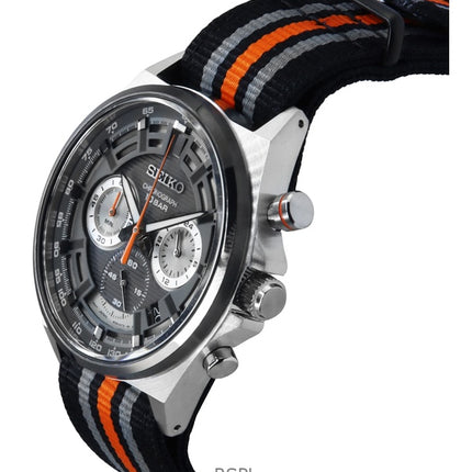 Seiko Neo Sports Chronograph Harmaa kellotaulu kvartsi SSB403 SSB403P1 SSB403P 100M miesten kello