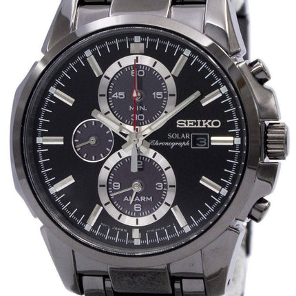 Seiko Solar Chronograph hälytys musta SSC095P1 SSC095P SSC095