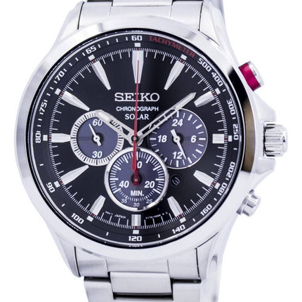 Seiko Solar Chronograph nopeusmittarin SSC493 SSC493P1 SSC493P Miesten kello