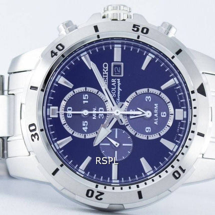 Seiko Solar Chronograph hälytys SSC555 SSC555P1 SSC555P Miesten Kello