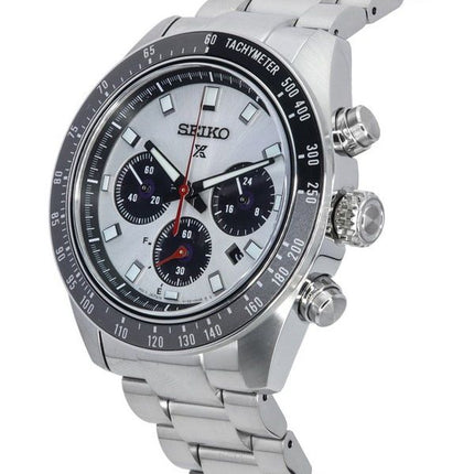Seiko Prospex Speedtimer Go suuri kronografi hopea kellotaulu Solar SSC911P1 100M miesten kello