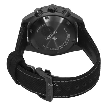 Seiko Prospex Black Series Night Vision Speedtimer Chronograph Black Dial Solar SSC923P1 100M Miesten kello