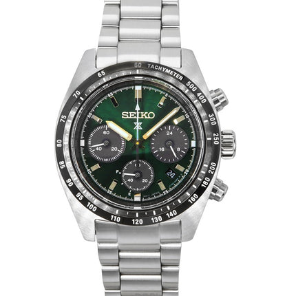 Seiko Prospex Speedtimer Chronograph Deep Green Dial Solar SSC933P1 100M miesten kello