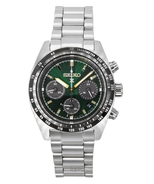 Seiko Prospex Speedtimer Chronograph Deep Green Dial Solar SSC933P1 100M miesten kello