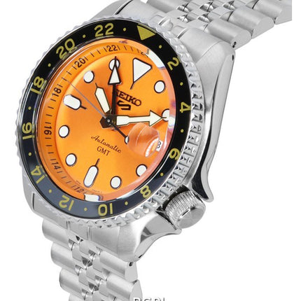 Seiko 5 Sports Mikan Orange GMT SKX uudelleentulkinta automaattinen SSK005 SSK005K1 SSK005K 100M miesten kello