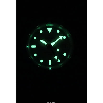 Seiko 5 Sports SKX GMT ruostumaton teräs valkoinen kellotaulu automaattinen SSK033K1 100M miesten kello