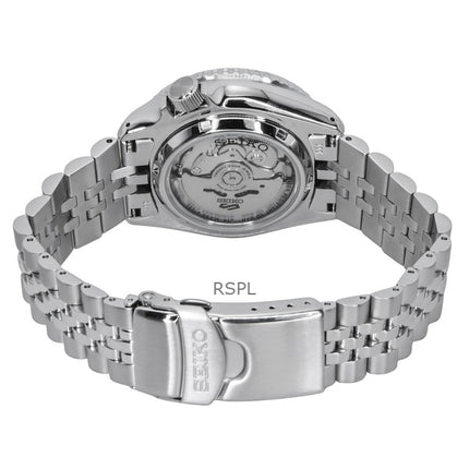 Seiko 5 Sports SKX GMT ruostumaton teräs valkoinen kellotaulu automaattinen SSK033K1 100M miesten kello