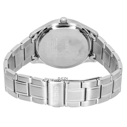 Seiko Classic ruostumattomasta teräksestä valmistettu sininen kellotaulu kvartsi SUR419P1 100M miesten kello