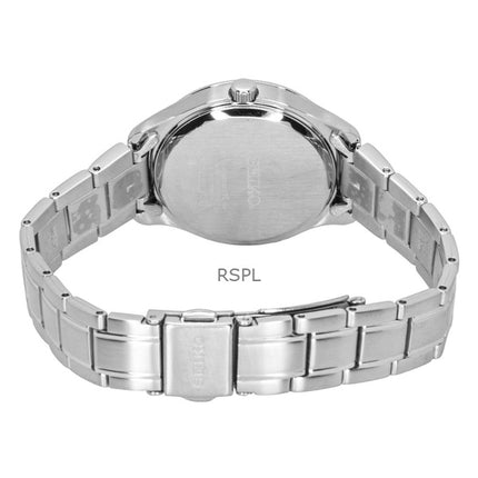 Seiko Classic ruostumattomasta teräksestä valmistettu sininen kellotaulu kvartsi SUR425P1 100M naisten kello