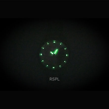 Seiko ruostumattomasta teräksestä valmistettu lohikellotaululla varustettu kvartsi SUR523P1 100M miesten kello