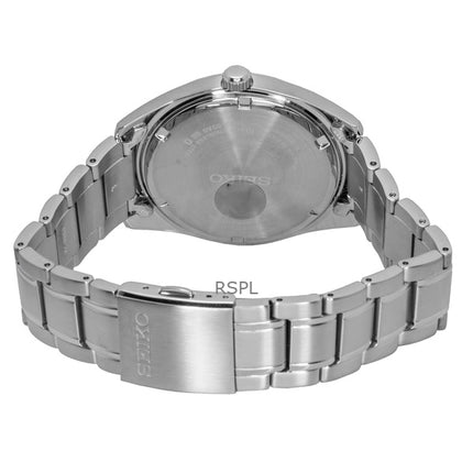 Seiko ruostumattomasta teräksestä valmistettu lohikellotaululla varustettu kvartsi SUR523P1 100M miesten kello
