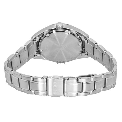 Seiko Conceptual ruostumattomasta teräksestä valmistettu vaaleanpunainen kellotaulu kvartsi SUR529P1 100M naisten kello