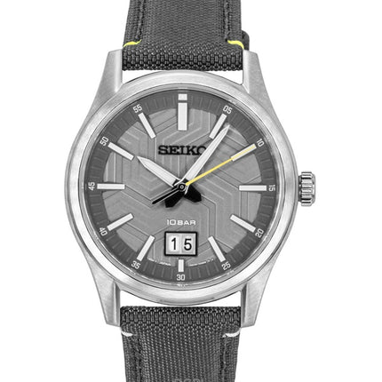 Seiko Conceptual Nylon Strap Grey Dial Quartz SUR543P1 100M miesten kello