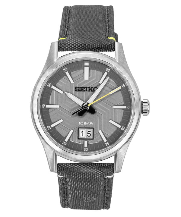 Seiko Conceptual Nylon Strap Grey Dial Quartz SUR543P1 100M miesten kello