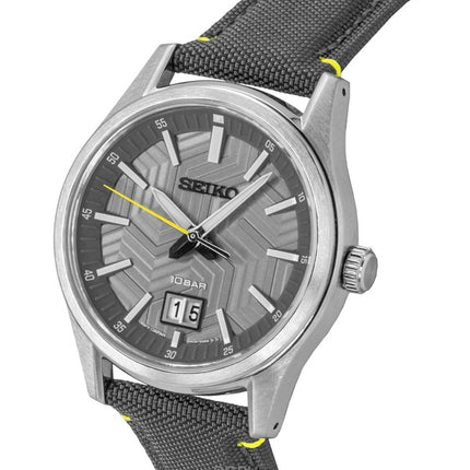 Seiko Conceptual Nylon Strap Grey Dial Quartz SUR543P1 100M miesten kello