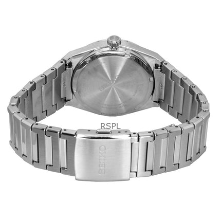 Seiko Classic ruostumattomasta teräksestä valmistettu vaaleansininen kellotaulu kvartsi SUR599P1 100M miesten kello