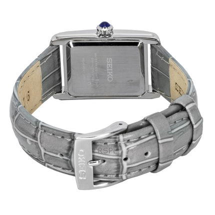 Seiko Classic -kvartsi SWR099P1 naistenkello nahkarannekkeella, valkoinen kellotaulu