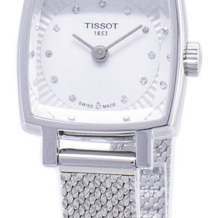 Tissot T-Lady Lovely neliö T 058.109.11.036.00 T0581091103600 Diamond aksentti kvartsi Naisten Kello