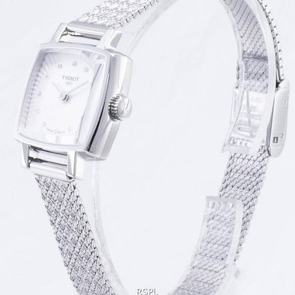 Tissot T-Lady Lovely neliö T 058.109.11.036.00 T0581091103600 Diamond aksentti kvartsi Naisten Kello