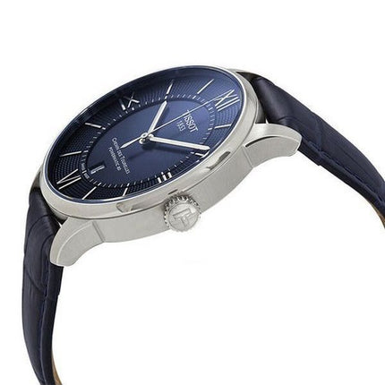 Tissot T-Classic Powermatic 80 Chemin Des Tourelles sininen kellotaulu automaattinen T099.407.16.048.00 T0994071604800 miesten k