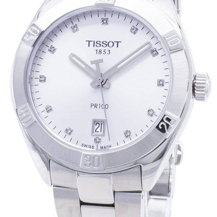 Tissot T-Classic PR 100 Sport T 101.910.11.036.00 T1019101103600 Diamond aksentti kvartsi Naisten Kello