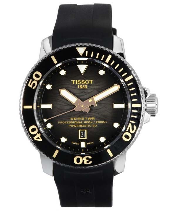 Tissot T-Sport Seastar 2000 Professional Powermatic 80 Diver',s T120.607.17.441.01 T1206071744101 600M miesten kello