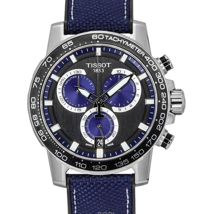 Tissot Supersport Chronograph tekstiilihihna musta kellotaulu kvartsi T125.617.17.051.03 100M miesten kello