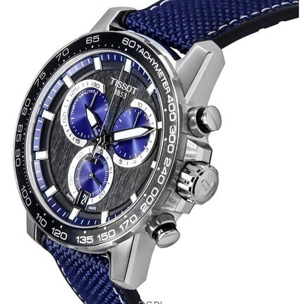 Tissot Supersport Chronograph tekstiilihihna musta kellotaulu kvartsi T125.617.17.051.03 100M miesten kello