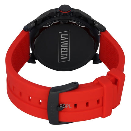 Tissot T-Race Vuelta Chronograph silikoniranneke mustalla kellotaululla kvartsi T135.417.37.051.04 100M miesten kello