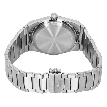 Tissot PRX Classic nykyaikainen ruostumattomasta teräksestä valmistettu valkoinen helmikellokvartsi T137.210.11.111.00 100M Unisex kello