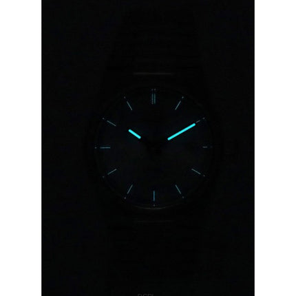 Tissot T-Classic PRX ruostumaton teräs vaaleansininen kellotaulu kvartsi T137.210.11.351.00 100M unisex kello