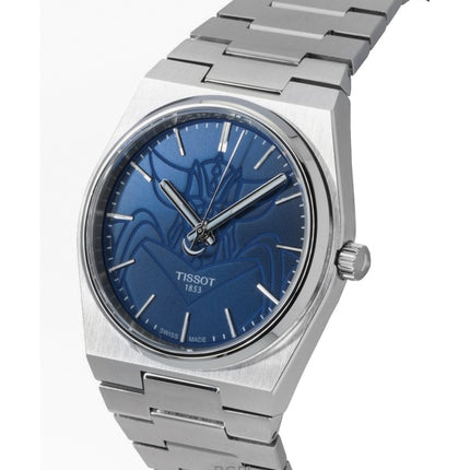 Tissot PRX UFO Robot Grendizer ruostumattomasta teräksestä valmistettu sininen kellotaulu automaattinen T137.407.11.041.02 100M miesten kello
