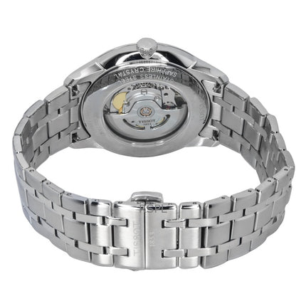 Tissot Chemin Des Tourelles Powermatic 80 ruostumattomasta teräksestä valmistettu asemetallinen kellotaulu, automaattinen T139.407.11.068.00 miesten kello