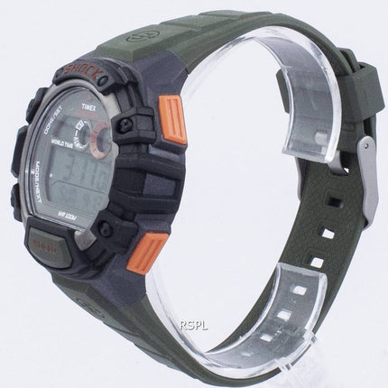 Timex Expedition Shock maailman aika Indiglo Digital T49972 Miesten Kello