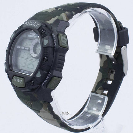 Timex Expedition pohja Shock hälytys Indiglo Digital T49976 Miesten Kello