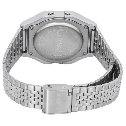Timex T80 digitaalinen ruostumattomasta teräksestä valmistettu rannekoru kvartsi TW2R79300 unisex kello