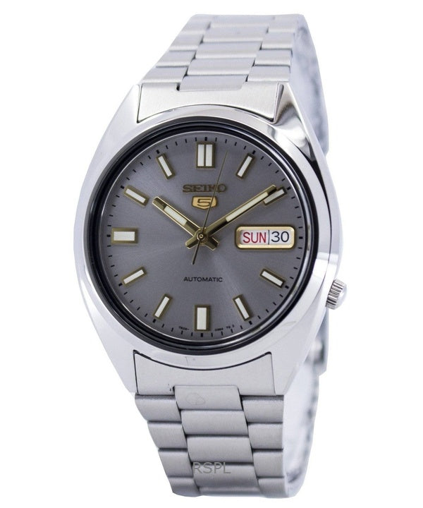 Kunnostettu Seiko 5 Grey kellotaulu automaattinen SNXS75K1 miesten kello