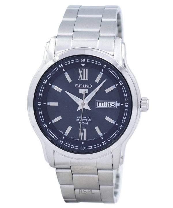Kunnostettu Seiko 5 Blue Dial automaattinen Japanissa valmistettu SNKP17J1 miesten kello