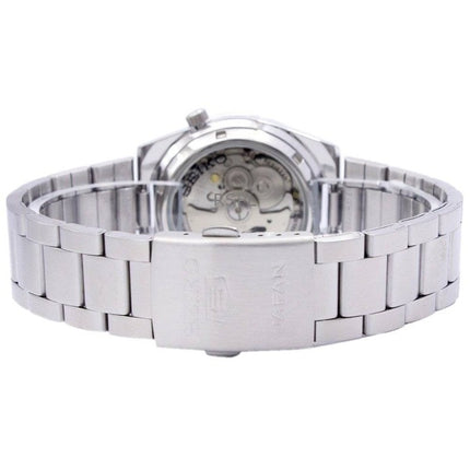 Kunnostettu Seiko 5 musta kellotaulu automaattinen 21 jalokivet SNKE01J1 miesten kello
