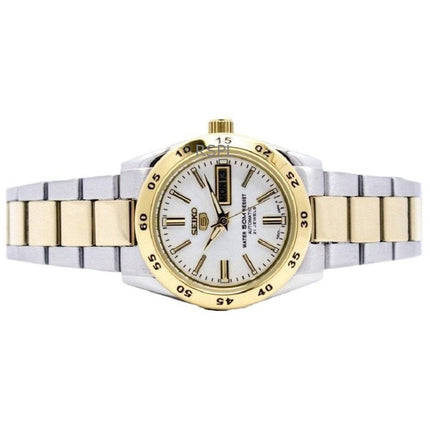 Kunnostettu Seiko 5 White Dial automaattinen urheilukello SYMG42K1 naisten kello