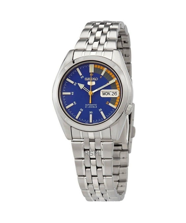Kunnostettu Seiko 5 Blue Dial Automaattinen 21 Jalokivet SNK371K1 Miesten kello