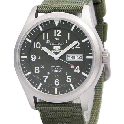 Kunnostettu Seiko 5 Military Automatic Sports Japanissa valmistettu SNZG09J1 miesten kello