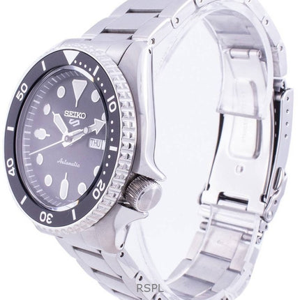Kunnostettu Seiko 5 Sports mustalla taululla automaattinen SRPD55K1 100M miesten kello